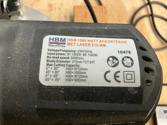 Hbm afkortzaag - afbeelding 4 van  4