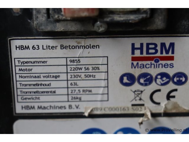 Hbm betonmolen 9855 - afbeelding 4 van  9