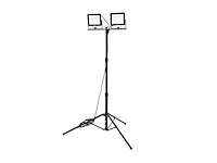 Hbm dubbele led bouwlamp 2 x 50w 2 x 4.700 lumen met statief 5000k - afbeelding 1 van  7