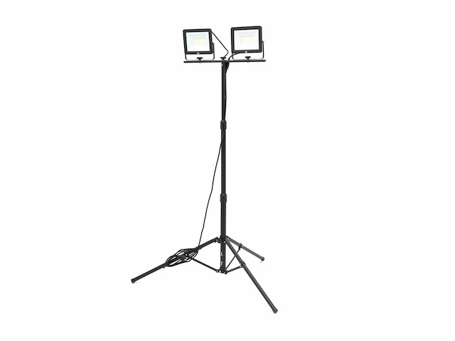 Hbm dubbele led bouwlamp 2 x 50w 2 x 4.700 lumen met statief 5000k - afbeelding 4 van  7