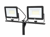 Hbm dubbele led bouwlamp 2 x 50w 2 x 4.700 lumen met statief 5000k - afbeelding 5 van  7