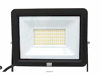 Hbm dubbele led bouwlamp 2 x 50w 2 x 4.700 lumen met statief 5000k - afbeelding 1 van  7