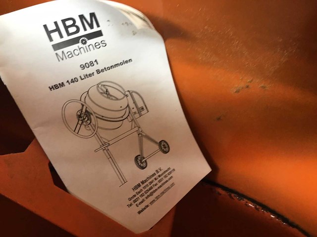Hbm machines - beton mixer - afbeelding 5 van  6