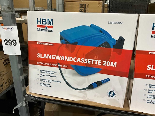Hbm machines - slangwandcassette, waterhaspel (3x) - afbeelding 5 van  5