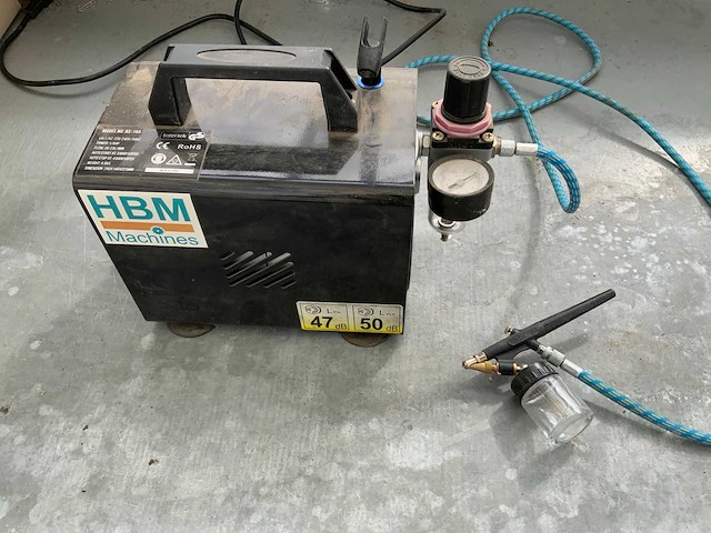 Hbm machines as-18a airbrush set met diverse accessoires - afbeelding 4 van  11