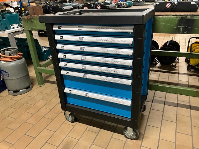 Hbm machines gereedschapswagen met inhoud - afbeelding 1 van  9