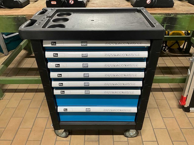 Hbm machines gereedschapswagen met inhoud - afbeelding 2 van  9