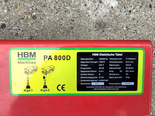 Hbm pa 800d kabellier - afbeelding 2 van  3