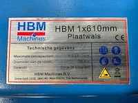 Hbm plaatwals - afbeelding 4 van  4