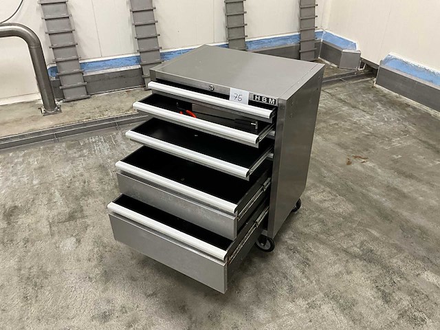 Hbm roestvrijstalen werkkar - afbeelding 4 van  4