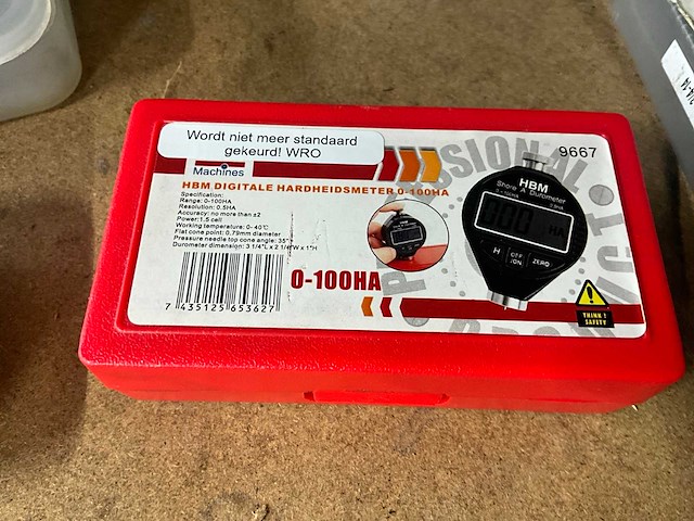Hbm shore d digitale durometer/ hardheidsmeter - afbeelding 3 van  3