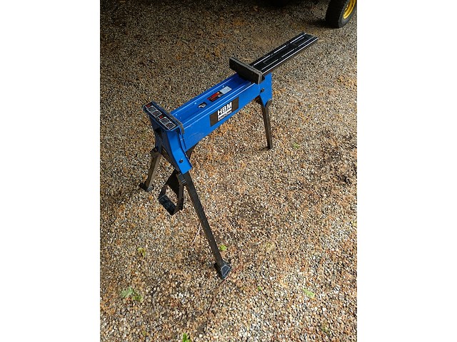 Hbm standaard met klem, blauw - afbeelding 1 van  4