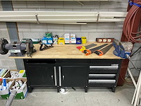Hbm werkbank met bankschroef en slijpmachine - afbeelding 6 van  13