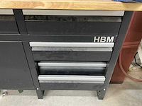 Hbm werkbank met bankschroef en slijpmachine - afbeelding 11 van  13