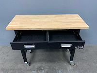 Hbm werktafel (2x) 122x51x98 cm en 105x71x86 cm - afbeelding 3 van  4
