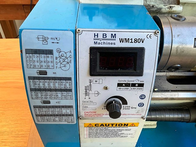 Hbm wm180v bankdraaibank - afbeelding 13 van  14