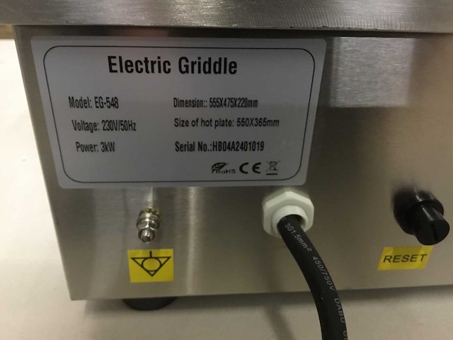 Hcb eg-548 sku:2800 grill- en bakplaat - afbeelding 4 van  6