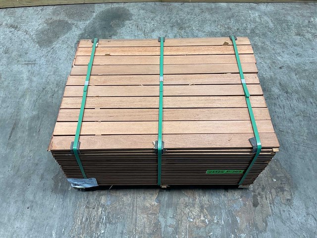 Hdh keruing lat 100x7x1,5 cm (400x) - afbeelding 2 van  6