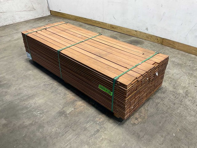 Hdh keruing lat 195x7x1,5 cm (200x) - afbeelding 1 van  6