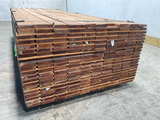 Hdh keruing lat 195x7x1,5 cm (200x) - afbeelding 4 van  6