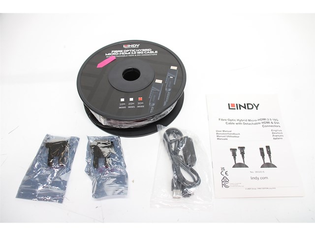 Hdmi cable lindy 38322 black 30 m - afbeelding 5 van  6