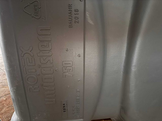Hdpe-tank - 750 l - watercontainer - afbeelding 5 van  5