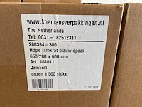 Hdpe zakken jamkrat blauw (650/200 x 600 mm) (28000x) - afbeelding 3 van  3