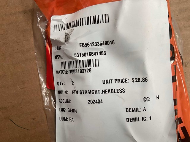 Headless straight pin (2x) - afbeelding 3 van  4