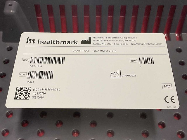 Healthmark dt2-1218 drain tray - afbeelding 5 van  5