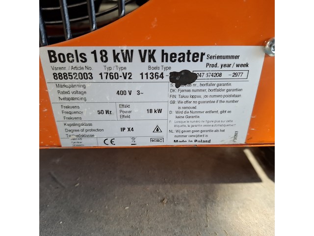 Heater 18kw vk, 1760-v2 - afbeelding 5 van  5