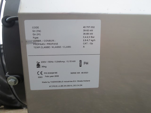 Heater, thermobile, ga85-e - afbeelding 8 van  8