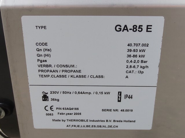 Heater, thermobile, ga85-e - afbeelding 7 van  11