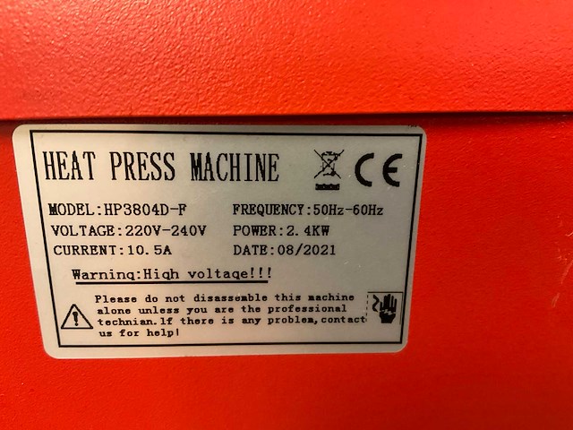 Heatpress hp3804d transferpers - afbeelding 3 van  4