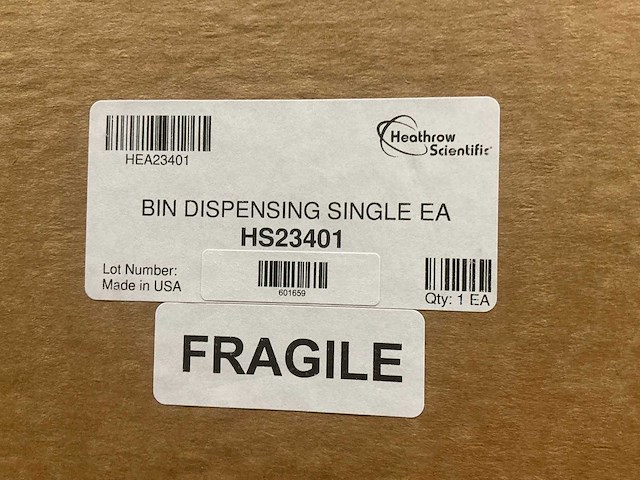 Heatrow scientific hs23401 bin wegwerp single ea (12x) - afbeelding 4 van  5