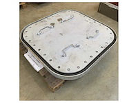 Heavy-duty marine hatch cover 820x820mm corrosion-resistant metal watertight access panel for boats and ships - afbeelding 7 van  14