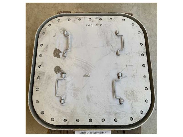 Heavy-duty marine hatch cover 820x820mm corrosion-resistant metal watertight access panel for boats and ships - afbeelding 11 van  14