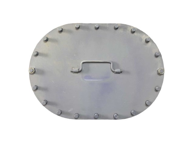 Heavy duty marine steel man hatch door 600 x 400 mm water tight seal - afbeelding 1 van  5