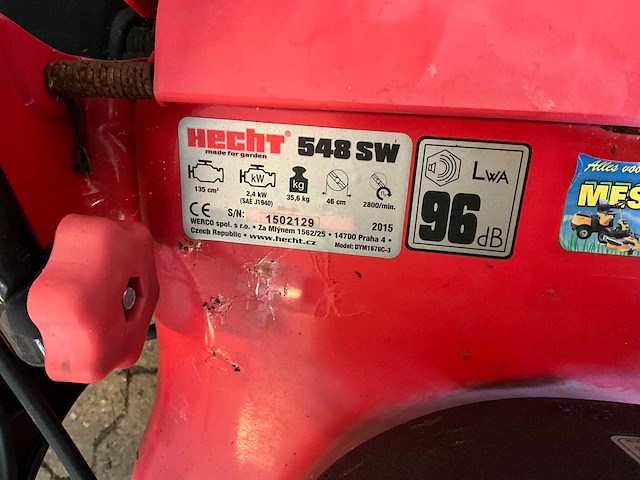 Hecht 548 sw grasmaaier - afbeelding 5 van  6