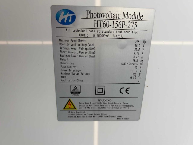 Heckert - set van 44 gebruikte zonnepanelen (275 wp) - afbeelding 4 van  4
