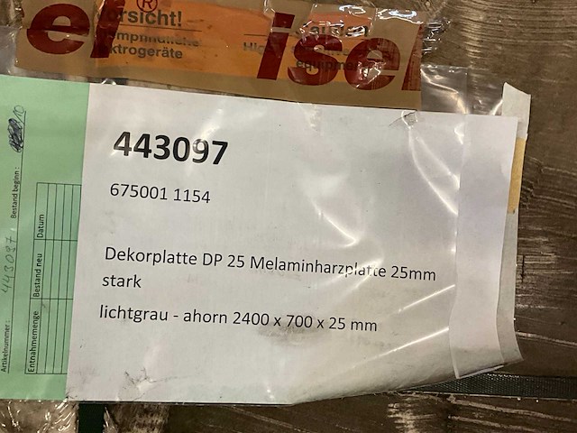 Heckewerth dp 25 melaminehars plaat (10x) - afbeelding 7 van  7