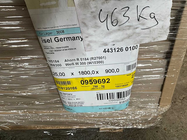 Heckewerth dp 25 melaminehars plaat (17x) - afbeelding 6 van  6