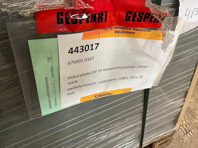 Heckewerth dp 25 melaminehars plaat (23x) - afbeelding 1 van  1