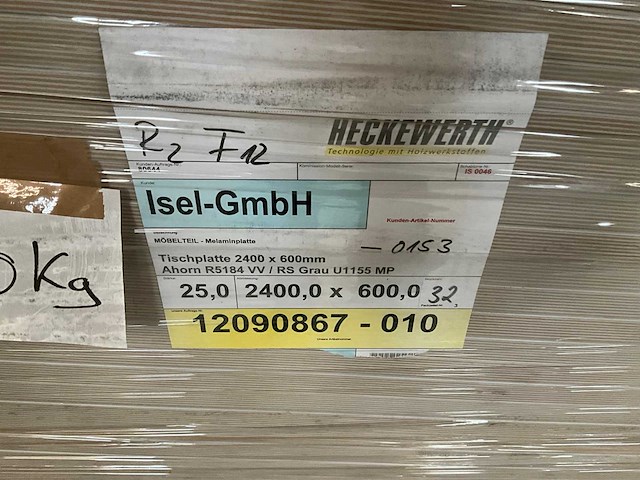Heckewerth dp 25 melaminehars plaat (32x) - afbeelding 6 van  6