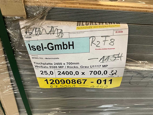 Heckewerth dp 25 melaminehars plaat (32x) - afbeelding 6 van  6