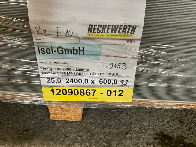 Heckewerth dp 25 melaminehars plaat (32x) - afbeelding 6 van  6