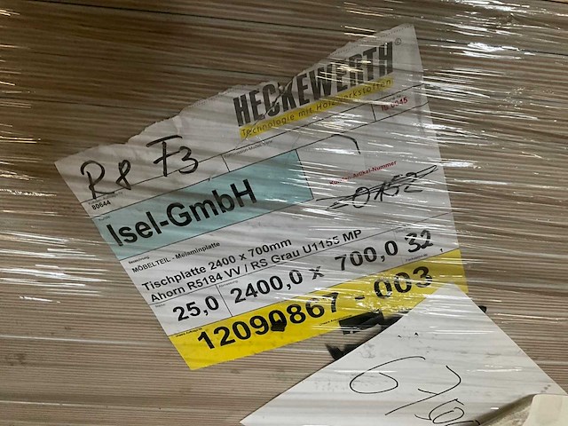 Heckewerth dp 25 melaminehars plaat (32x) - afbeelding 6 van  6