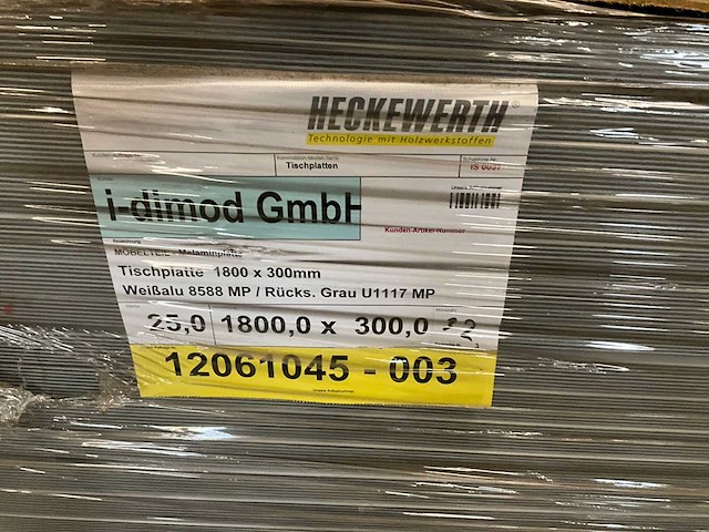 Heckewerth dp 25 melaminehars plaat (32x) - afbeelding 6 van  6