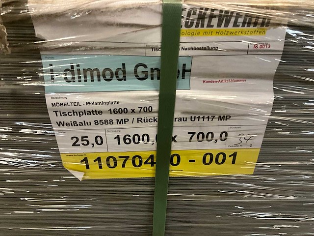 Heckewerth dp 25 melaminehars plaat (34x) - afbeelding 6 van  6