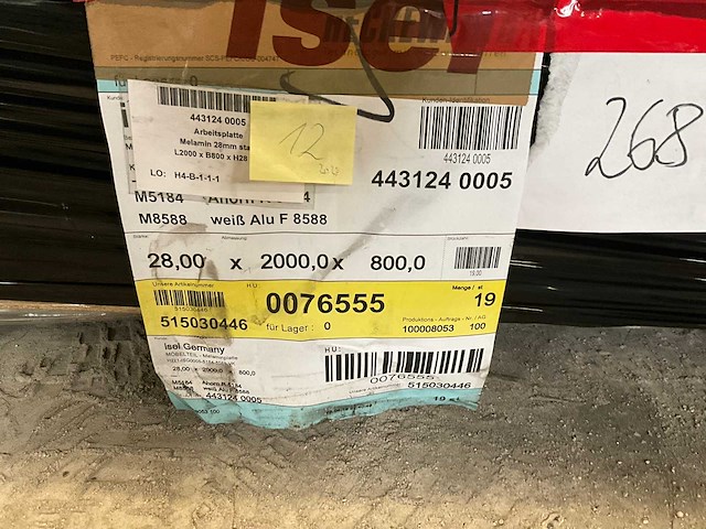 Heckewerth dp 28 melaminehars plaat (12x) - afbeelding 6 van  6