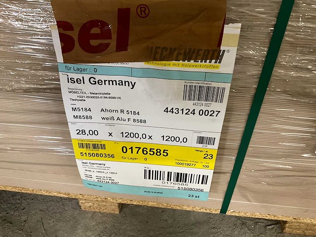 Heckewerth dp 28 melaminehars plaat (14x) - afbeelding 6 van  6